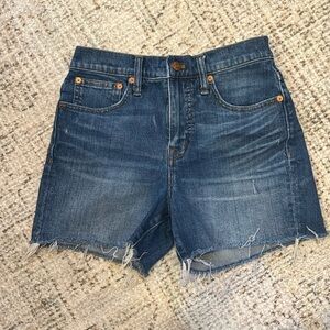 Madewell High Rise Jean Shorts